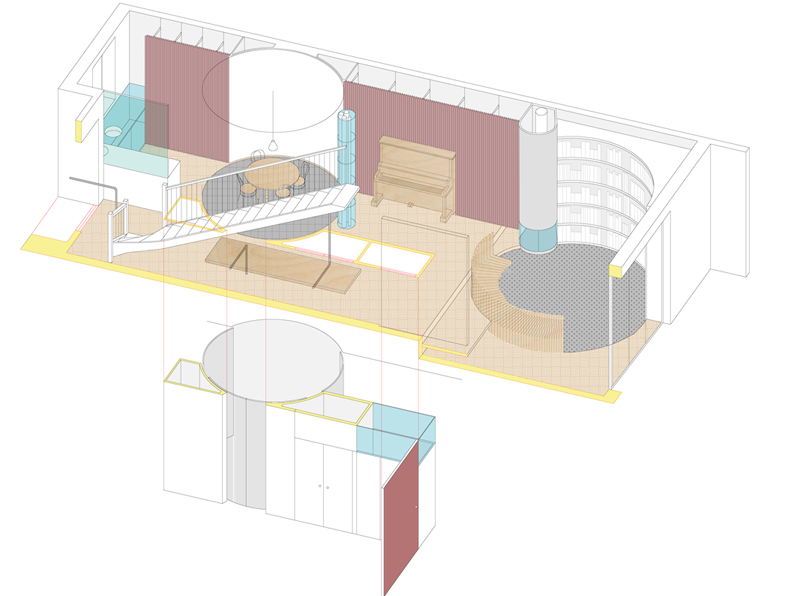 axonométrie du projet