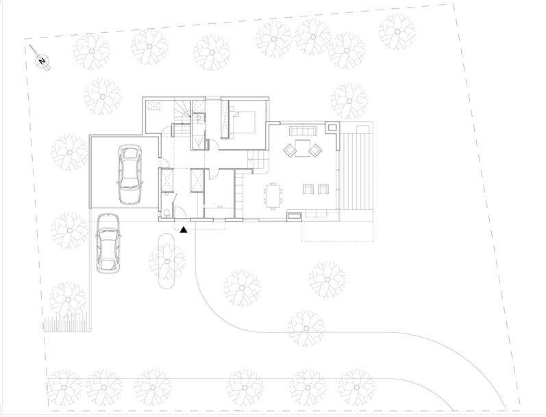 plan niveau jardin, phase projet