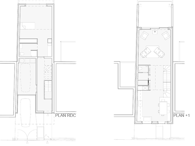 plans RDC et +1