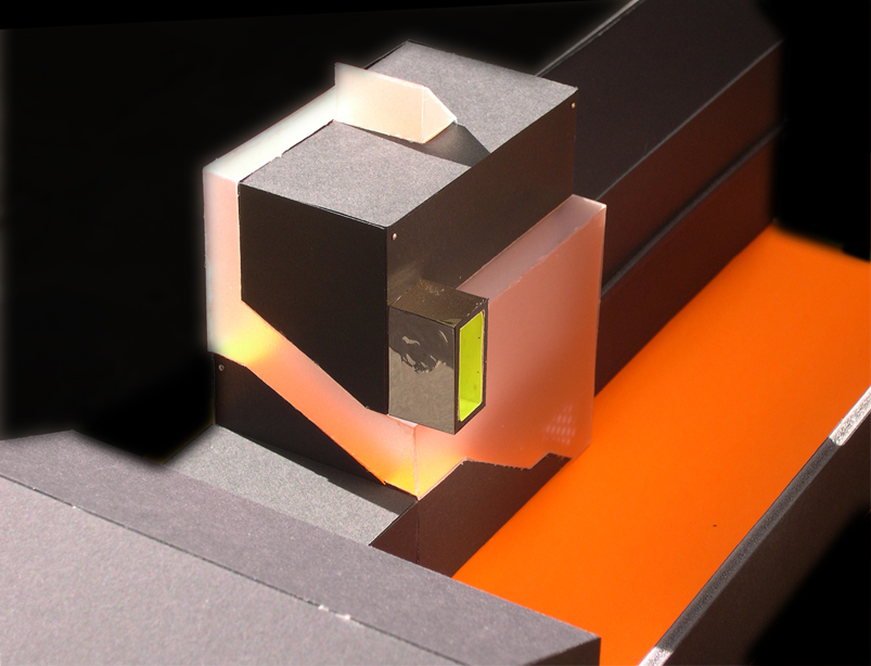 maquette montrant le cheminement intérieur