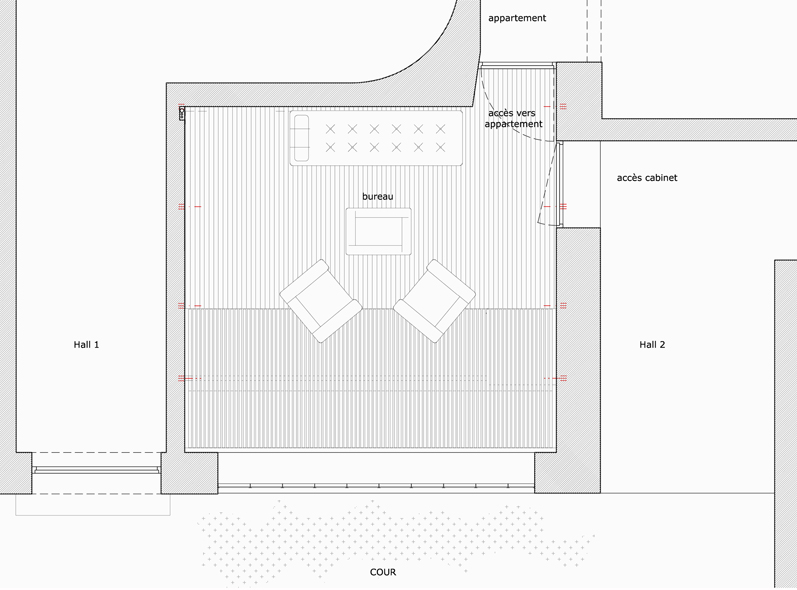 plan studio RDJ trappes fermées