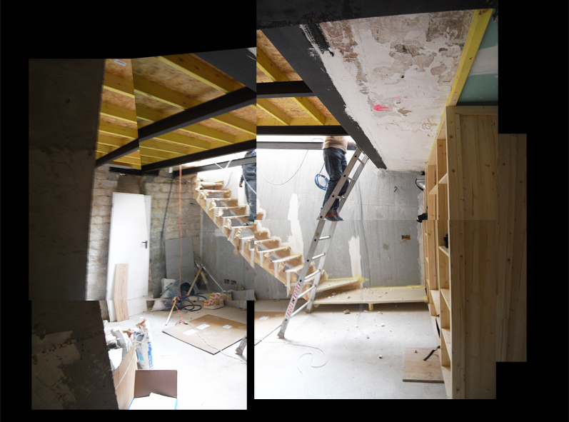 vue du chantier, Septembre 2013