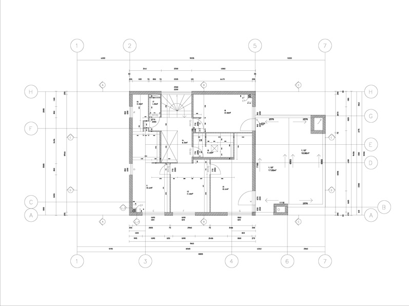 plan étage, phase execution