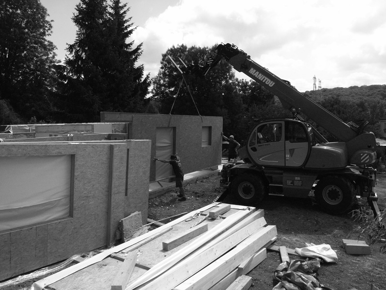 montage des murs périphériques