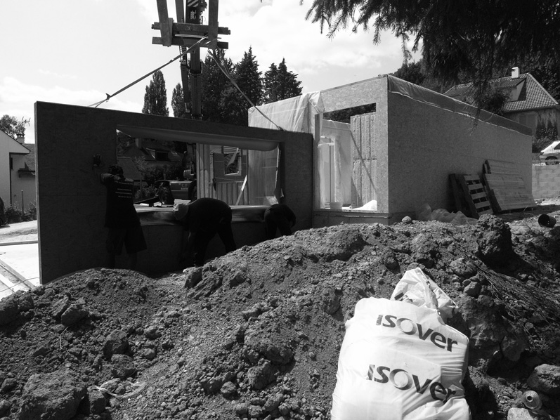 montage des murs périphériques