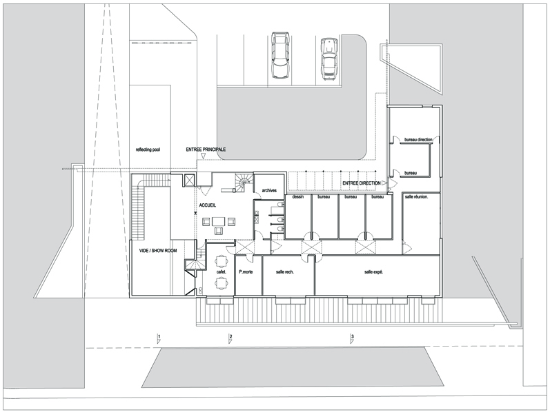 Plan niveau bureaux