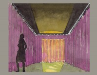 patio, de nuit
