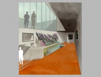galerie d'exposition, niveau supérieur