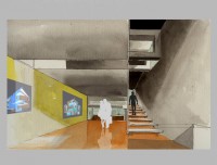 espace d'exposition "suspendu"