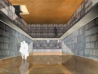espace bibliothèque et librairie, niveau canal